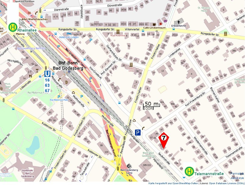 Lageplan EfG Bonn